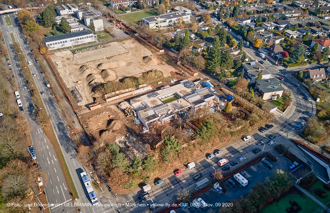 09.11.2020 - Baustelle Grundschule am Karl-Marx-Ring in Neuperlach